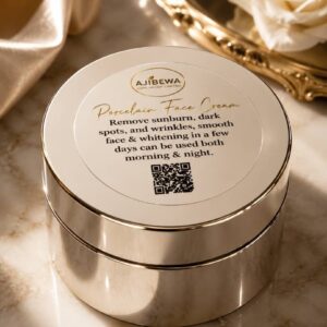 Porcelain whitening face cream