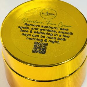 Porcelain whitening face cream